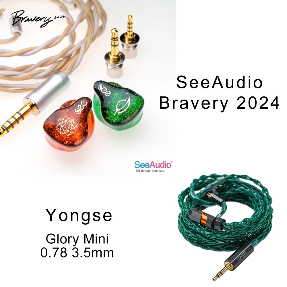 SeeAudio Bravery24 インイヤーイヤホン IEM Amazon.com: syeindunce SeeAudio Bravery '24 4BA Drivers IEM
