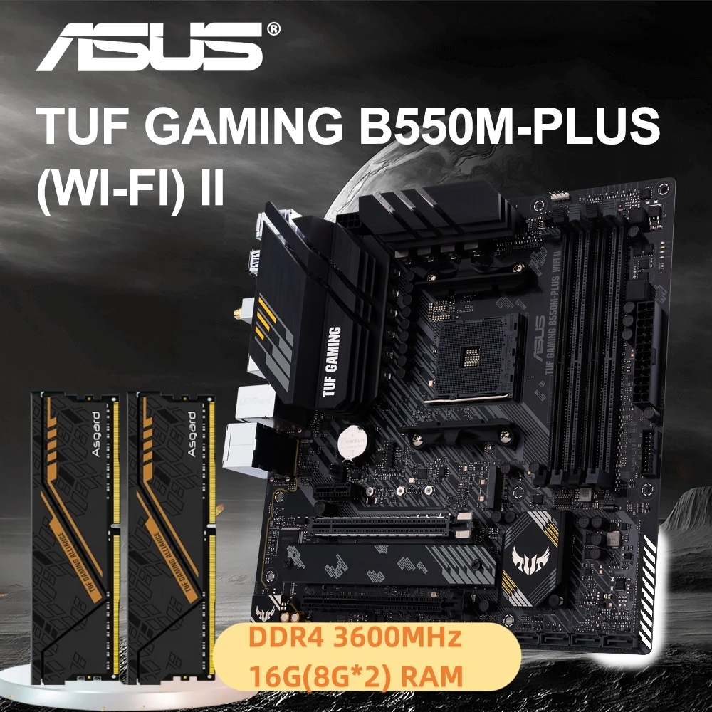 NewTUFGAMINGB550MPLUSWIFIIIDDR43600MHz16G8G2RAMB550M