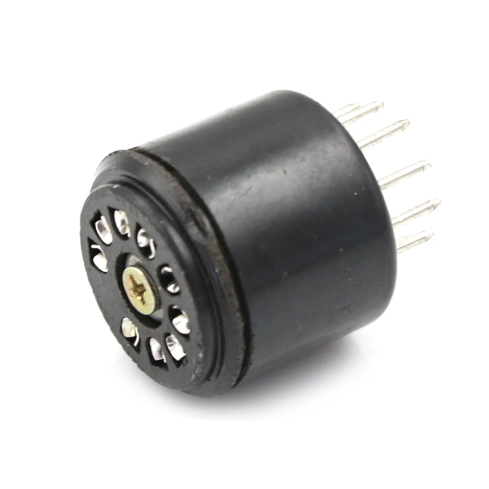 9Pin Bakelite Vacuum Tube Socket Saver Base For 12AX7 12AU7 ECC82 ECC83 Amps 1PCS vacuum tube socket