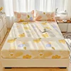 1pc Queen Bed sheets with Elastic Band Adjusted Bed Cover Queen/King sabanas cama matrimonial Flower Printed Sheet No Pillowcase 1