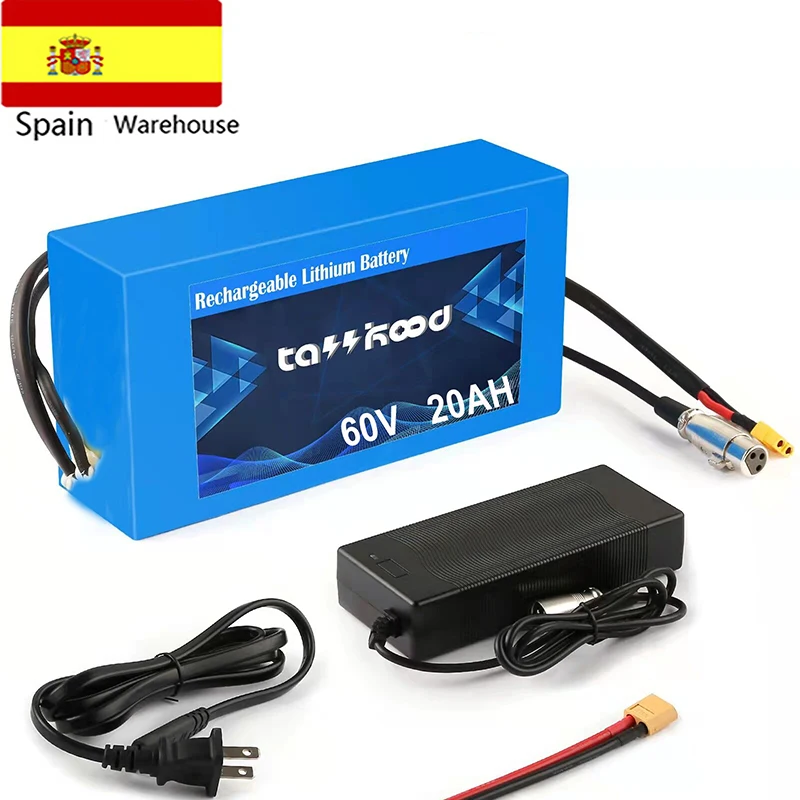 

60v 2000w 1800w 20ah Rechargeable Electric Scooter Lithium Battery 60 Volt 1500w 18650 E Bike Ebike Li Ion Pack Citycoco