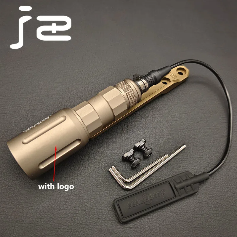 

Sotac Airsoft Metal PLHV2 1000/1300lm Flashlight with Tactical Scout Light Extension Base and Pressure Switch Fit 20MM Mlok Rail