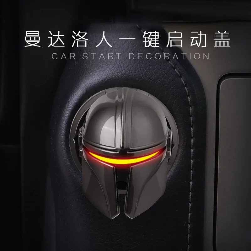 

Car Decor Space War Engine Ignition Push Start Switch Cover Onekey Start Stop Button Cover Creativity Auto Interior Accessories