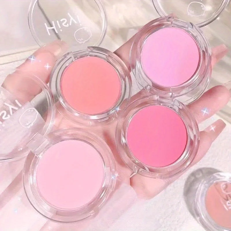 Illumina il viso Blush Palette Viso Contouring Viso Fard Guancia Tinta Guancia Rouge Impermeabile Monocromatico Opaco Trucco femminile 1pz - immagine 5