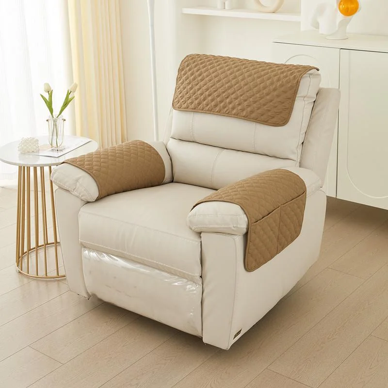 New Stretchy Sofa Armrest Cover Fleece Thickened Non Slip Couch Chair Arm Protector Stretch To Fit 6