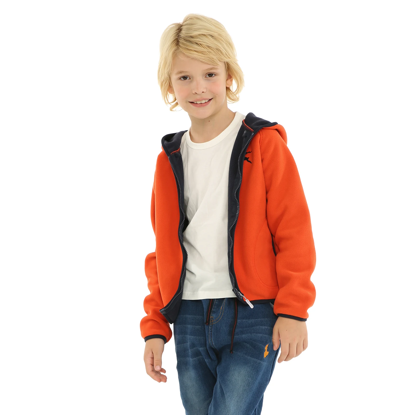 Giacca Bambino Polar Fleece - Felpa Calda Invernale Con Zip Completa - Foto 5