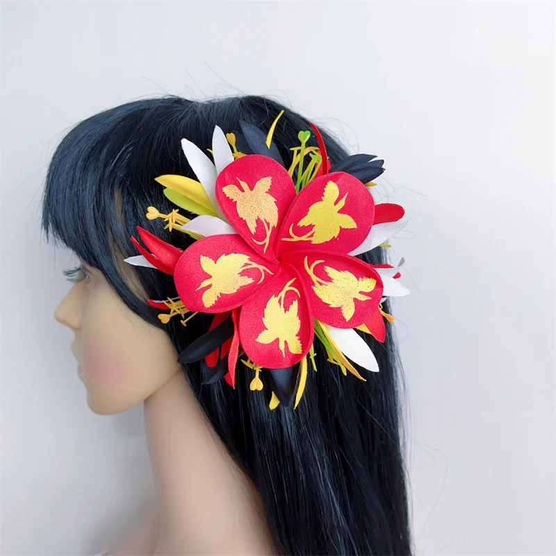 Hawaiian Plumeria Flower Hair Claws Bridal Wedding Party Beach Women Accessories Hawaii Tropical Flower Hair Clips 12 pieces hawaiian plumeria flower hair clips 2 4 inch beach foam flowers headpieces for wedding party accessories free shipping