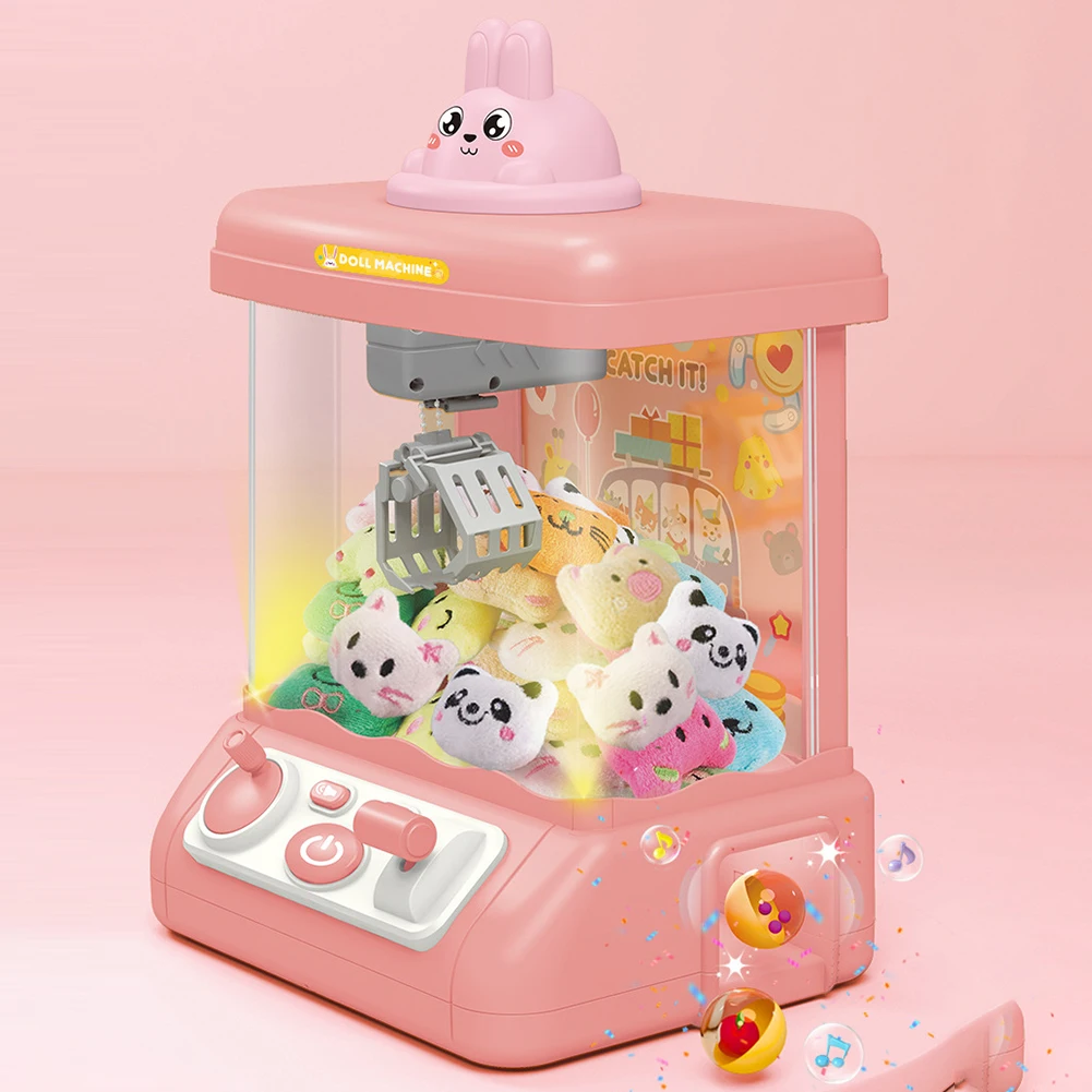 Electric Mini Vending Machines USB Charging Claw Catch Toy Machines with Music & Light Strong Grip Funny Children Toy 2