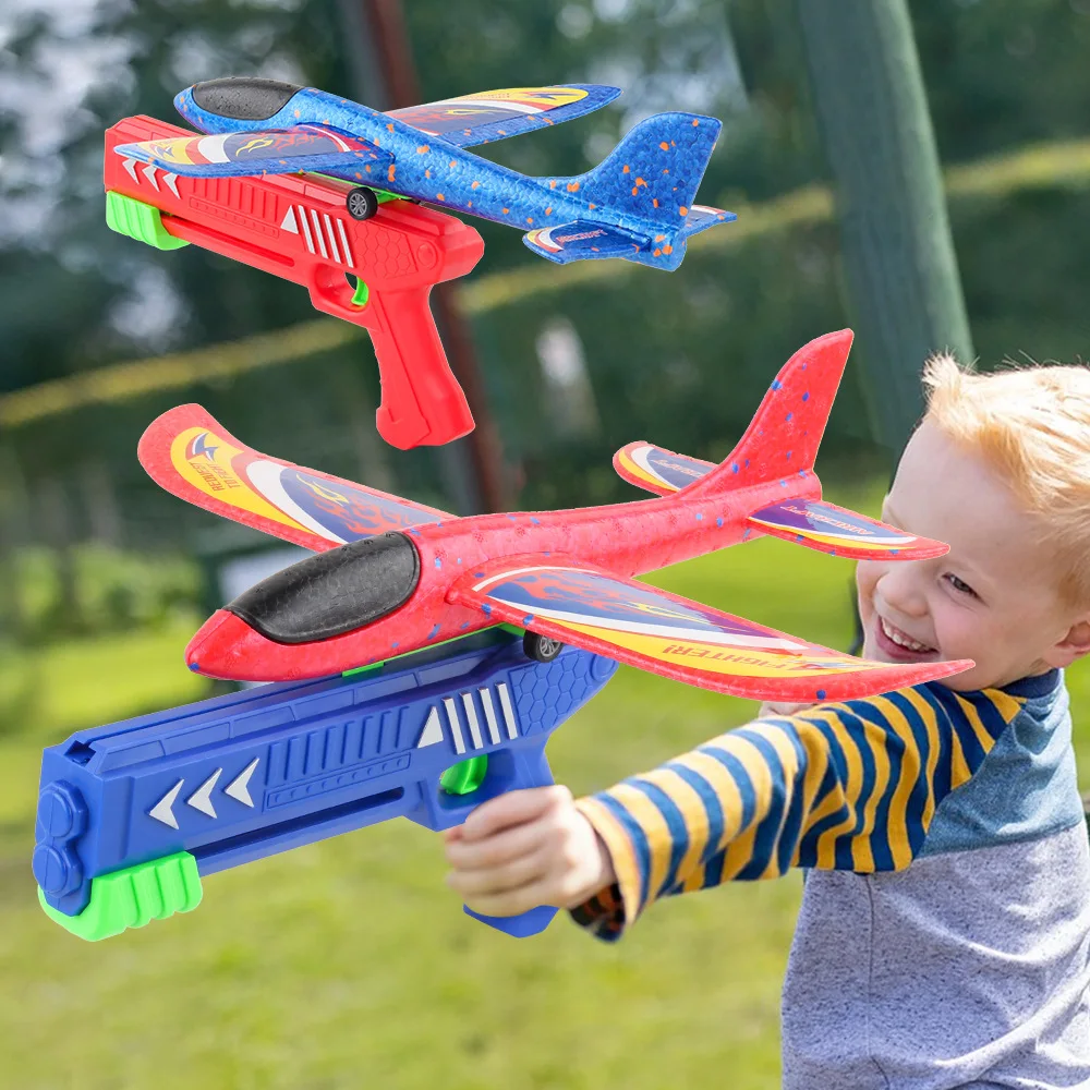 

Airplane Launcher Toys for Boys Kid Foam Glider Plane Flight Mode Catapult Plane Hand Throw Airplane for Children Kids Toys Boy