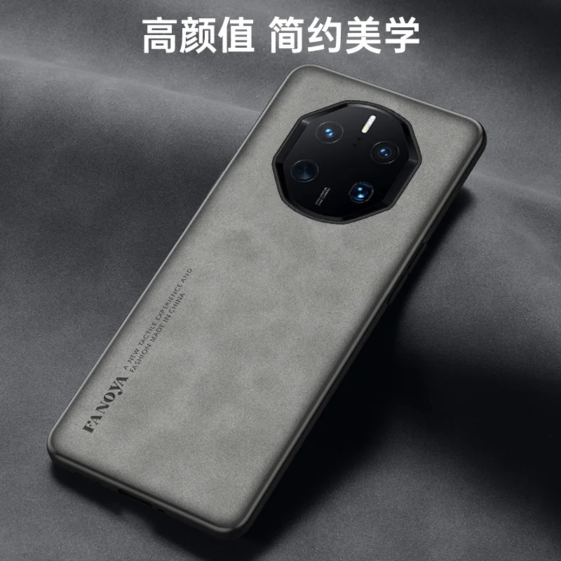 Elegant Shockproof PU Leather Phone Case with Silicone Bumper - Premium Design