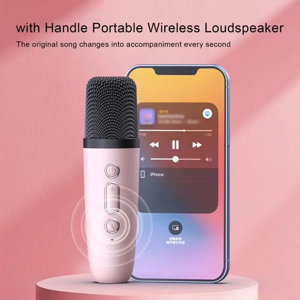 

1 Set Creative Bluetooth-compatible 5.0 2000mAh with Handle Portable Wireless Loudspeaker Home Supplies