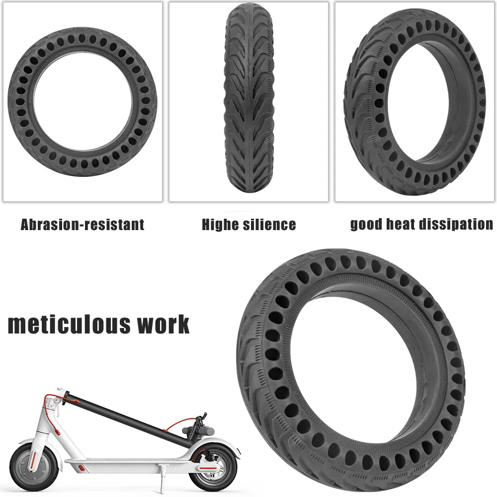 8.5-Inch Anti-Puncture Damping Rubber Tire