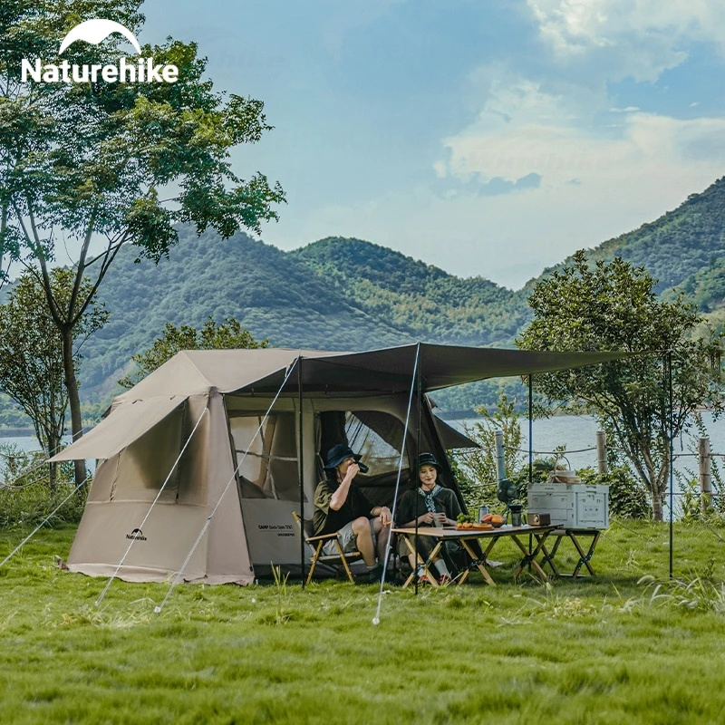 Naturehike Village 6.0 Quick Opening Tent Waterproof Black Coating Sunscreen Automatic Tent Camping Outdoor Travel Portable
