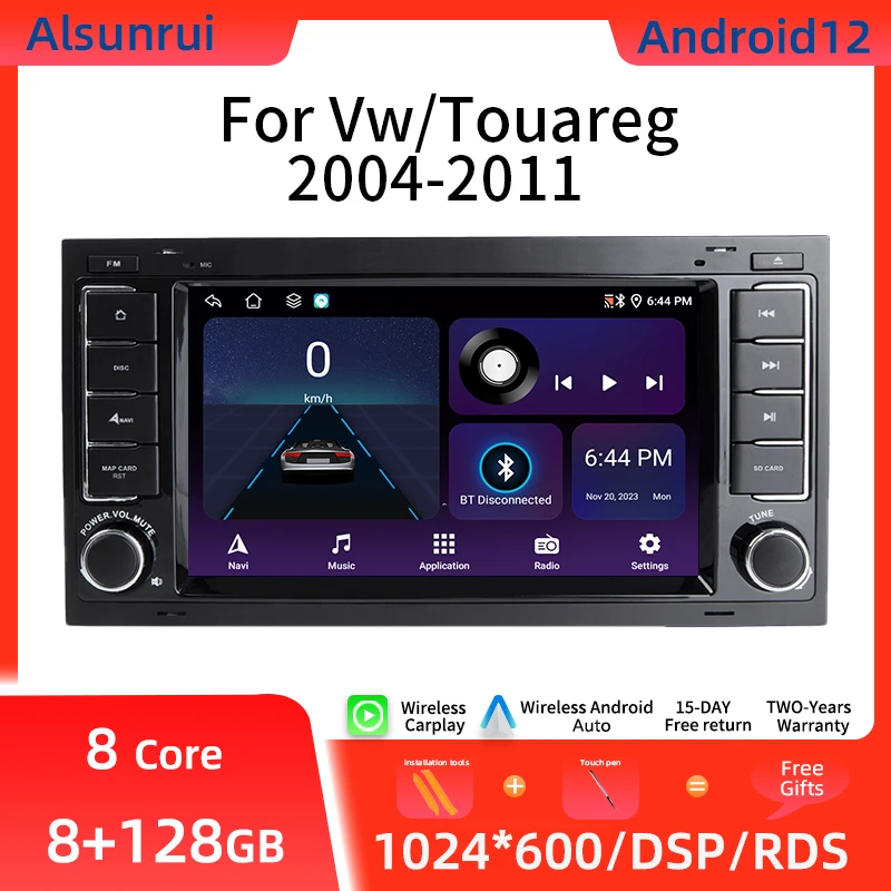 

2Din Android 12 Car Stereo For Volkswagen/Touareg/Transporter T5 2004-2011 Radio Multimedia GPS Navigation Audio Headunitcarplay