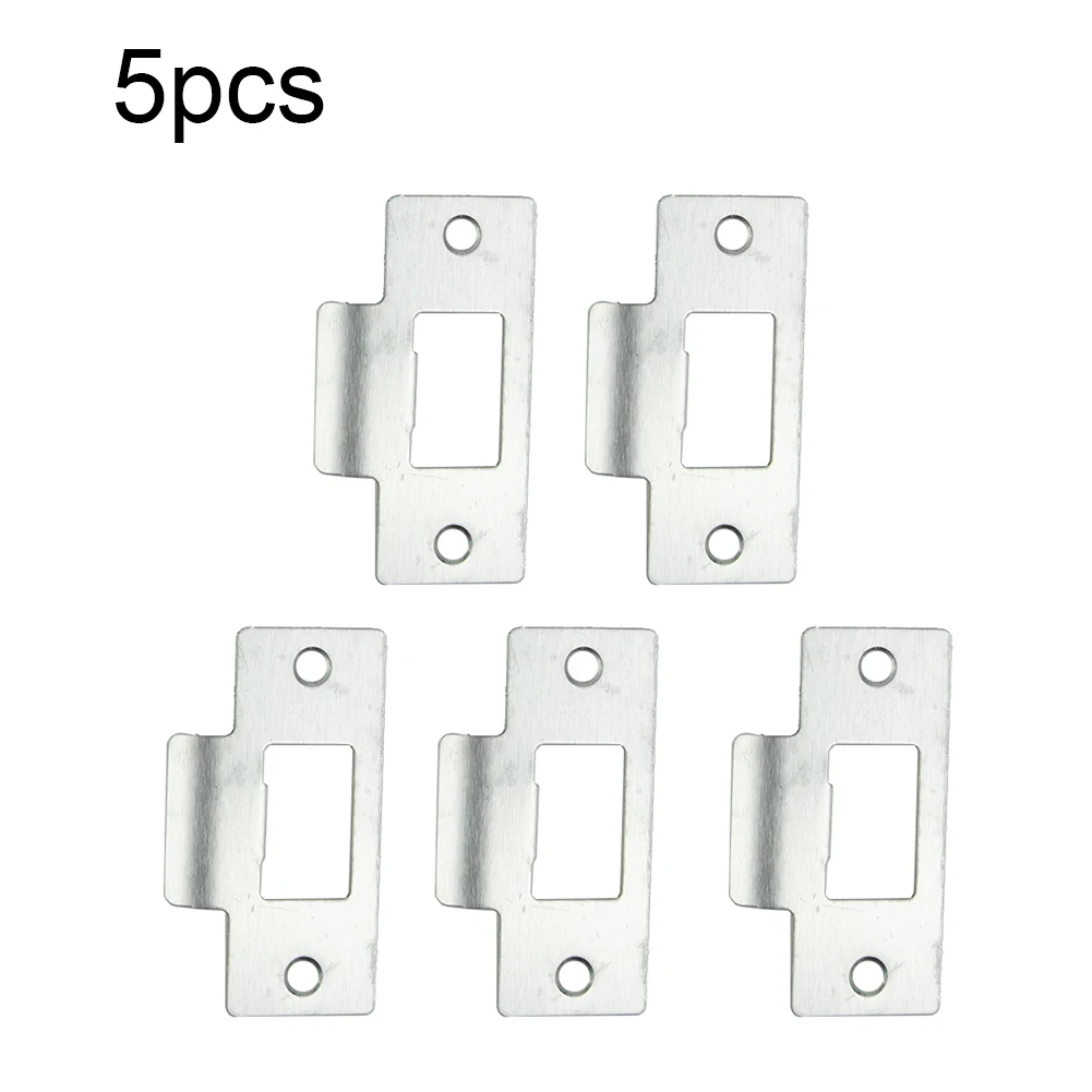 Door Strike Striker Plate Plastic Replacement 69*37.5*0.8mm Door Strike Silver Striker Plate Steel Jamb Systems Brand New