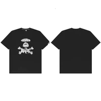 Summer Fashion Brand Aap Ape Head Pure Cotton Loose Camouflage Print Men's and Women's Versatile Round Neck T-shirt Plus Size 1