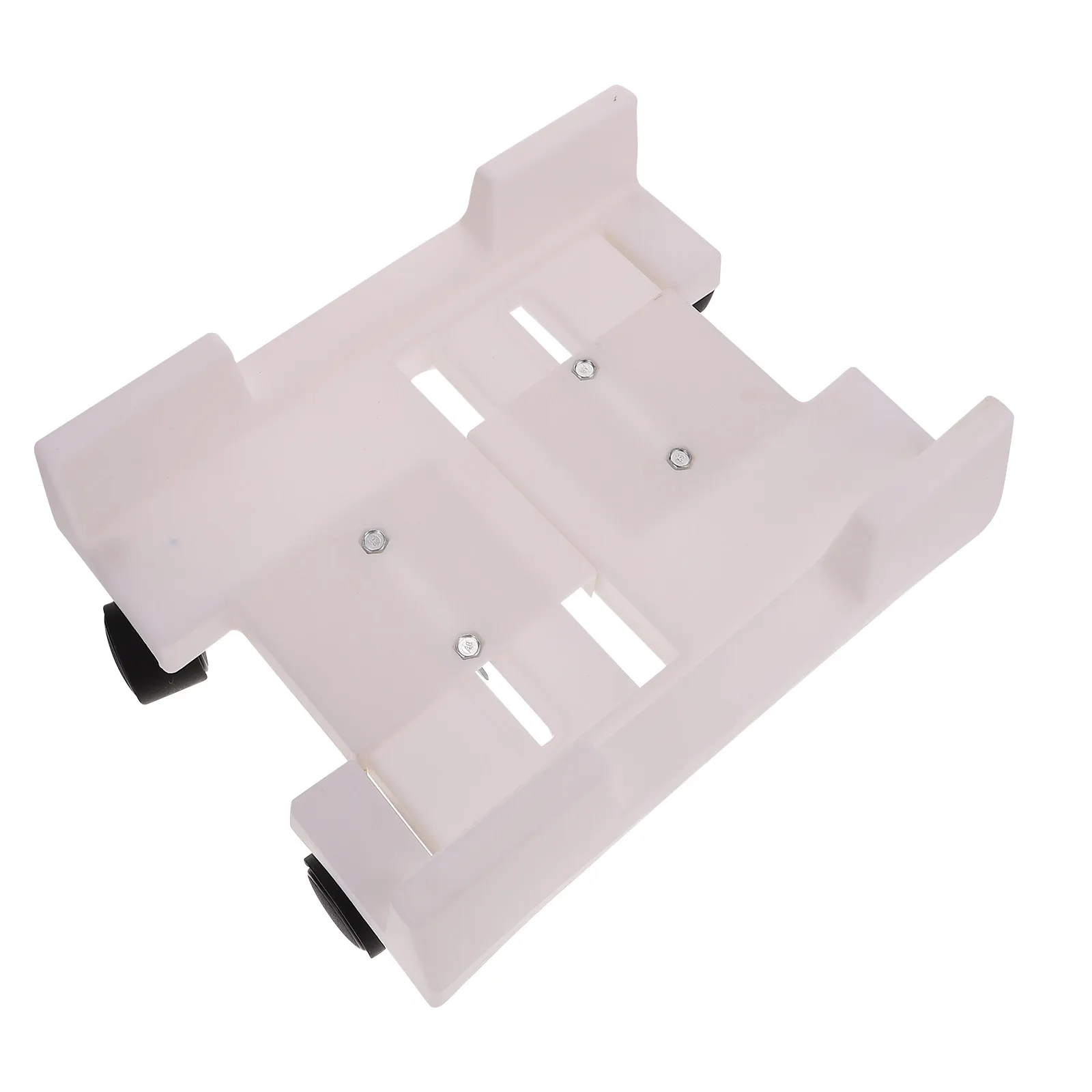 모바일 CPU 스탠드 강화 선반 컴퓨터 케이스 홀더 안정적인 4개의 다리 롤링 카트 다목적 데스크탑 공간 절약형 컴퓨터