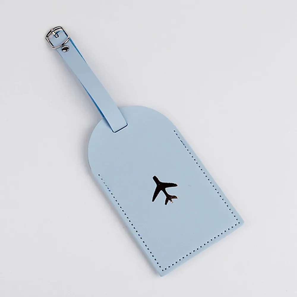 Portable PU Leather Luggage Tag - Travel Accessory for Name and Address Display