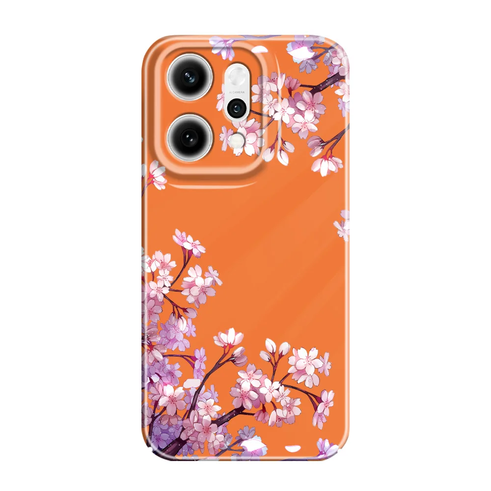 Floral Ripple Design Protective Phone Case - Durable Hard Cover