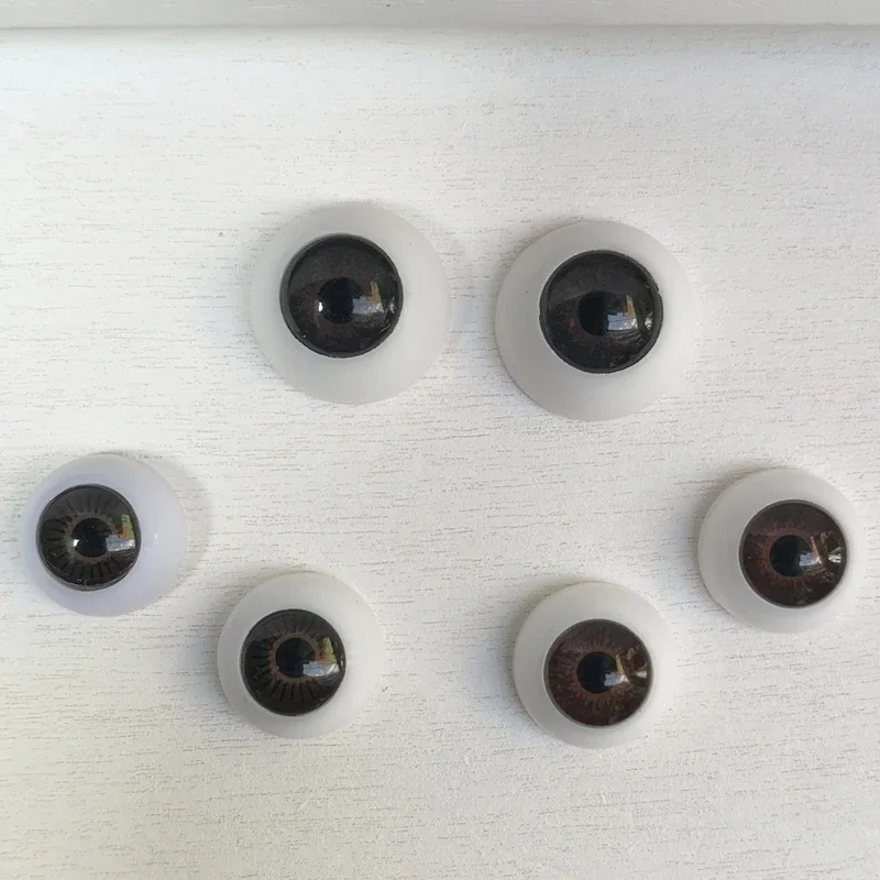 

Глаза для кукол, 12 пар, 10/12 мм, аксессуары для кукол, акриловые шарнирные 3D-глаза коричневого цвета для игрушек «сделай сам», красочные искусс...