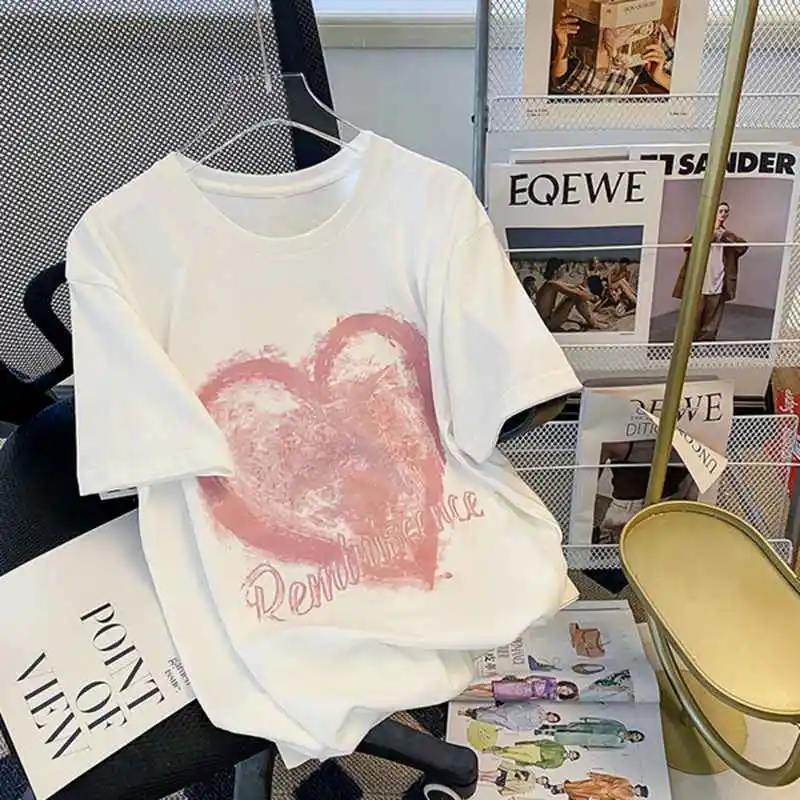 

Women's T Shirt Grunge Clothes Butterfly Angel Print Retro Gothic Short Sleeve Hip Hop Oversized T Shirt Summer Y2k Punk Tops