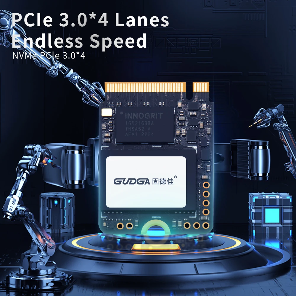 Gudga-unidade Interna de Estado Sólido Disco Rígido Ssd m2 para Steam Deck Microsoft Surface Laptop Nvme 2230 1tb 512gb Pcie3.0x4 - Imagem 5
