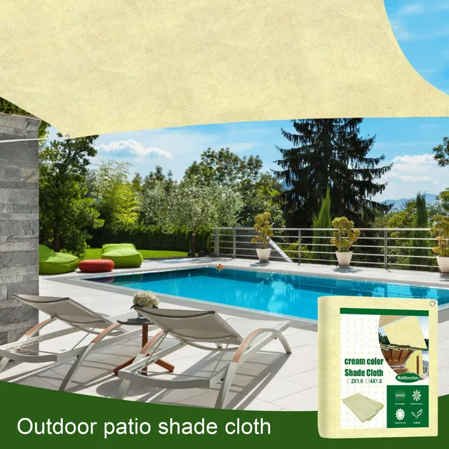 9 X 11In Sun Shade Sail 95 Uv -Blokkoló Canovas Covers Téglalap Nettó Árnyalatú Ruhához A Carport Teraszos Háztáji Gyep Kültéri - Image 5