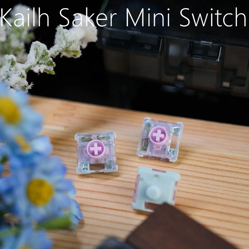 Kailh Saker Mini Low-Profile Mechanical Keyboard Switches - 3Pin, 37g, Ultra-Short, Quick Response