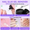 Makartt Nail Glue with Nail Glue Remover Kit: Super Strong Solid Nail Glue Gel for Press on Nails and Nail Tips Art Supplies 5