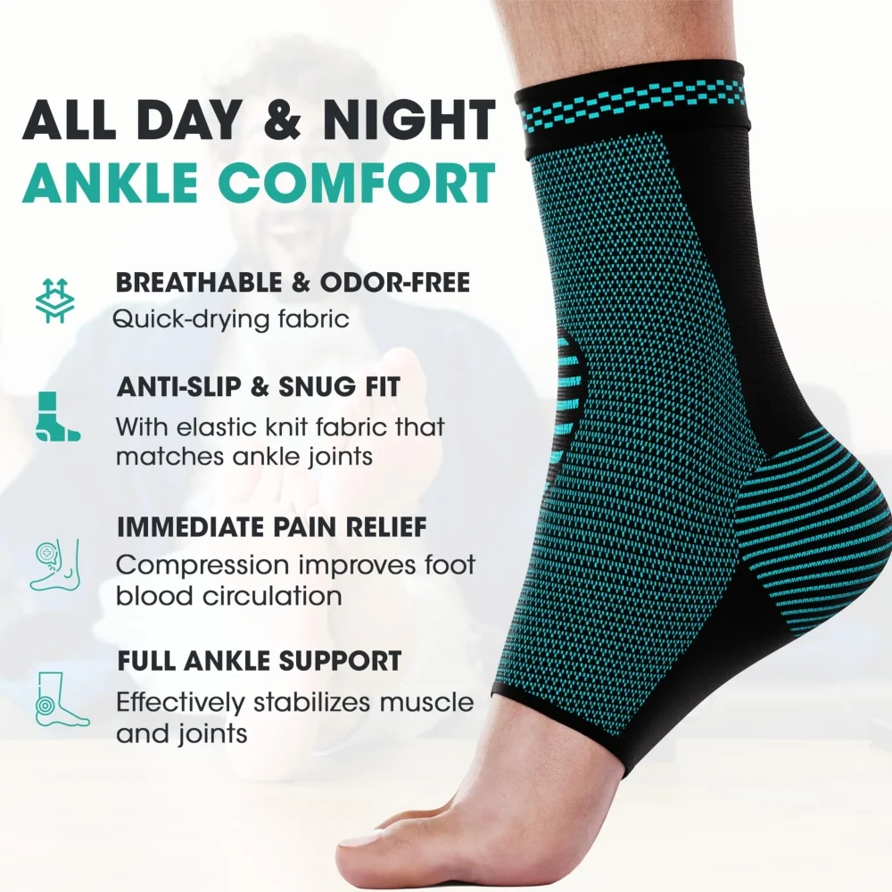 Sports Compression Socks Men Women Neuropathy Pain Ankle Brace Plantar Fasciitis Swelling Relief Ankle Protection 1/2/3Pairs