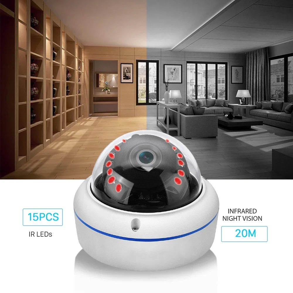 5MP Mini Dome IP Camera PTZ Starlight Pan Tilt Zoom 2.5INCH Speed Home Security IP POE ONVIF Network Surveillance CCTV Cameras