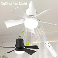 30W Ceiling Fan Light E27 Base Silent Electric Fan Lamp With Remote Control Dimming Ceiling Fan Light for Living Room Bedroom 1