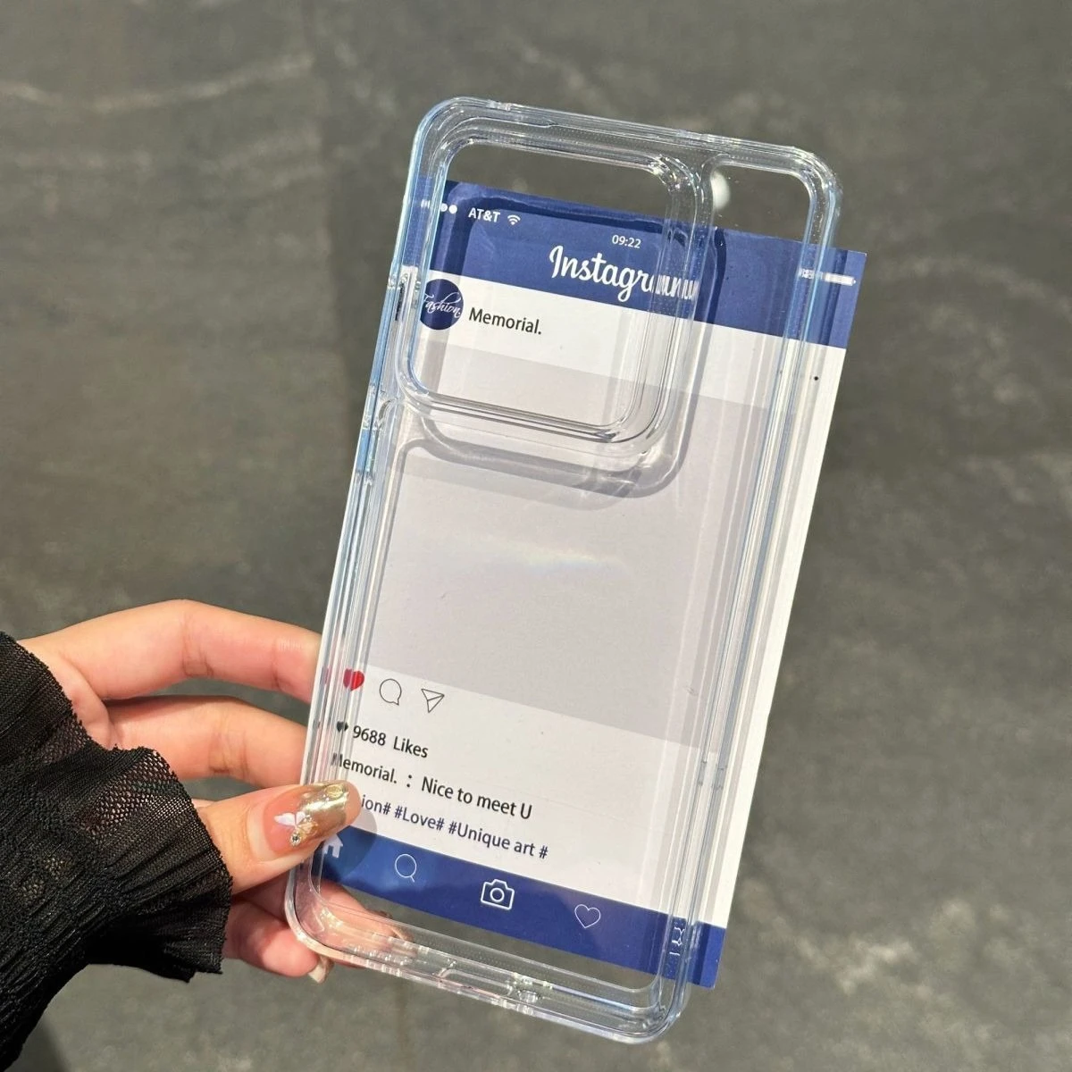 Clear Fashion TPU Anti-Fall Protective Phone Case - Signature Series