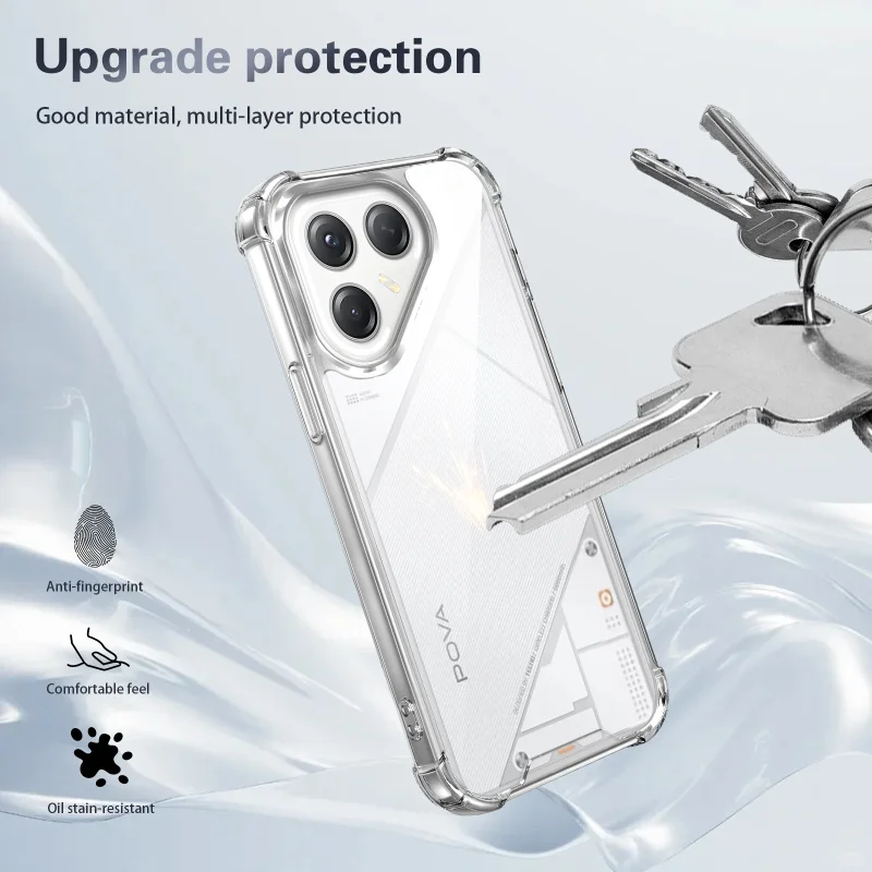 Durable Four-Corner Anti-Fall Clear Protective Case