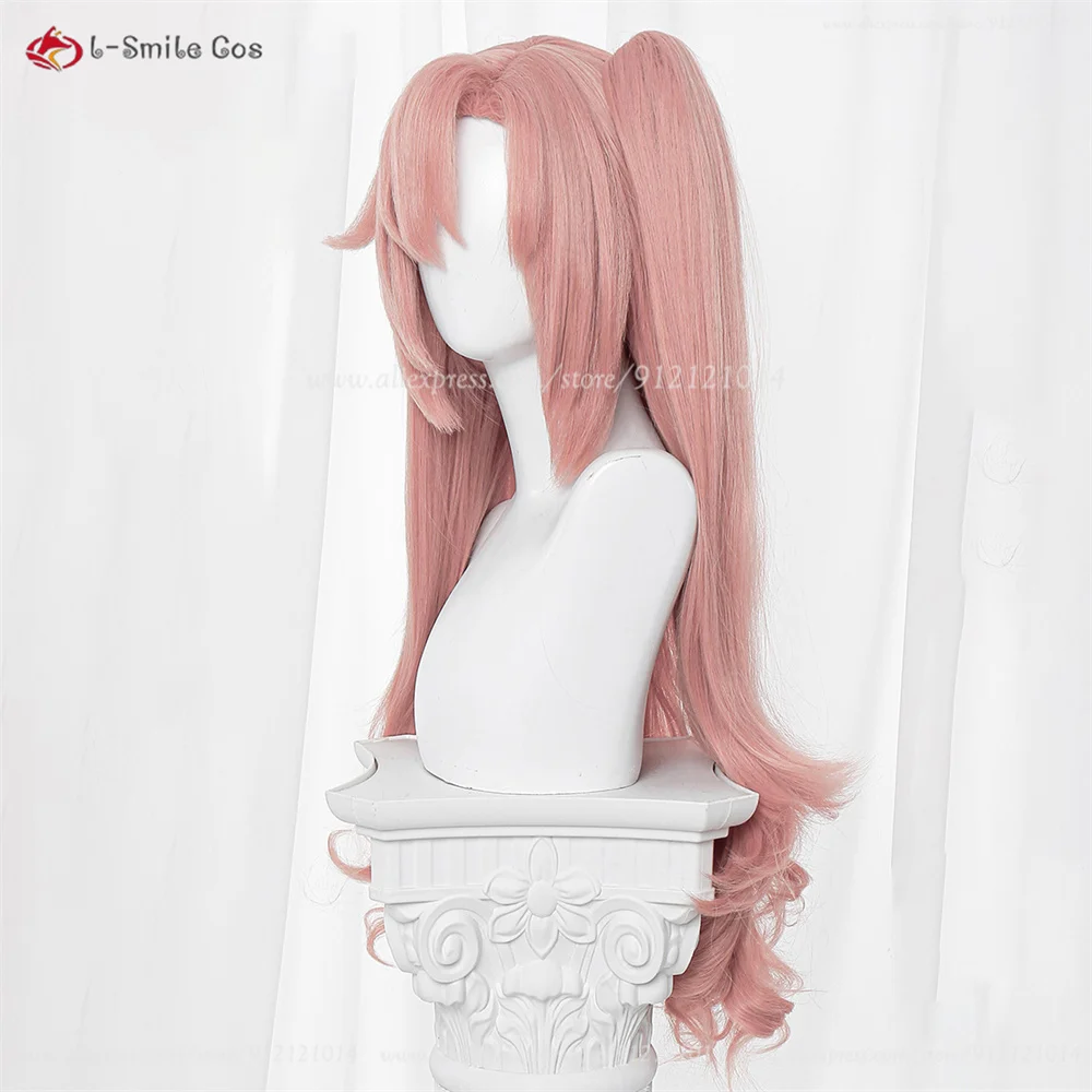 Nicole Demara Cosplay Perücke – 2 Styles, 80cm, Pink, mit Ponytail, Hitzebeständig, Synthetik, Anime Damen 6