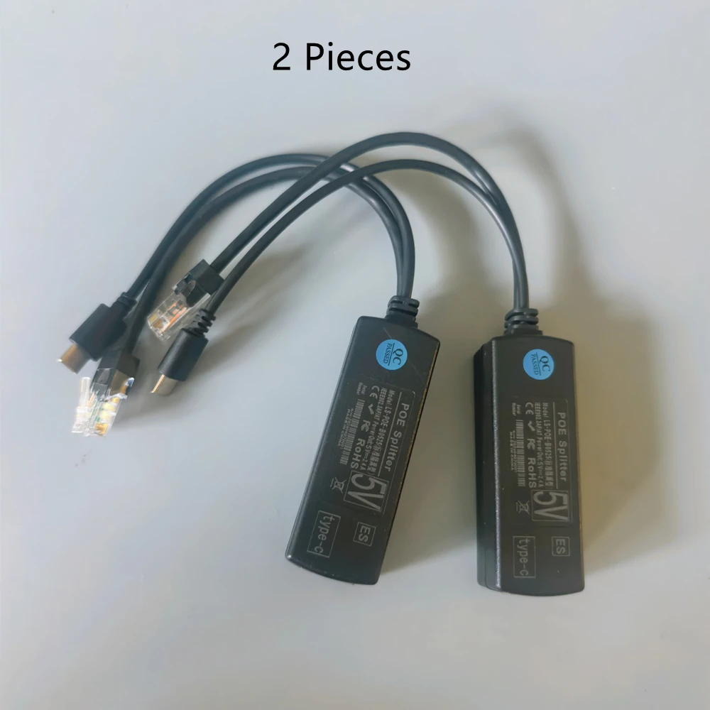 1/2개 10M/100M 48V  5V POE 분배기 표준 절연형 Type-C USB 전원 공급 장치 모듈 POE 분배기