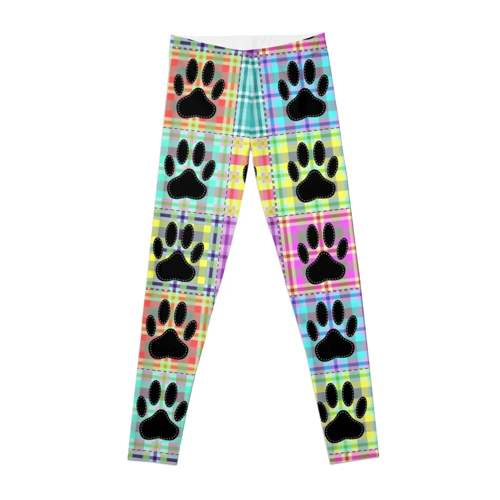 

Dog Paw Pattern Quilt Print Leggings Women's pants Fitness clothing Women's trousers Women sportwear Womens Leggings