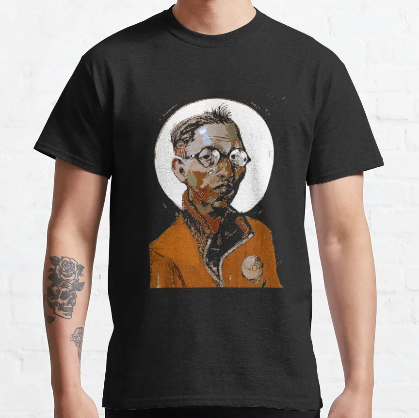 Silkdusk's Pure Cotton Kim-Kitsuragi Graphic Tee - Funny Short Sleeve Round Collar Shirt