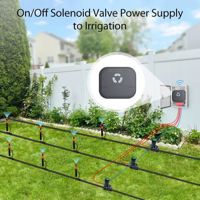 Smart Irrigation Sprinkler Controller 4/6/8-Way Water Solenoid Valve Programmable Drip Irrigation Watering Timer 5