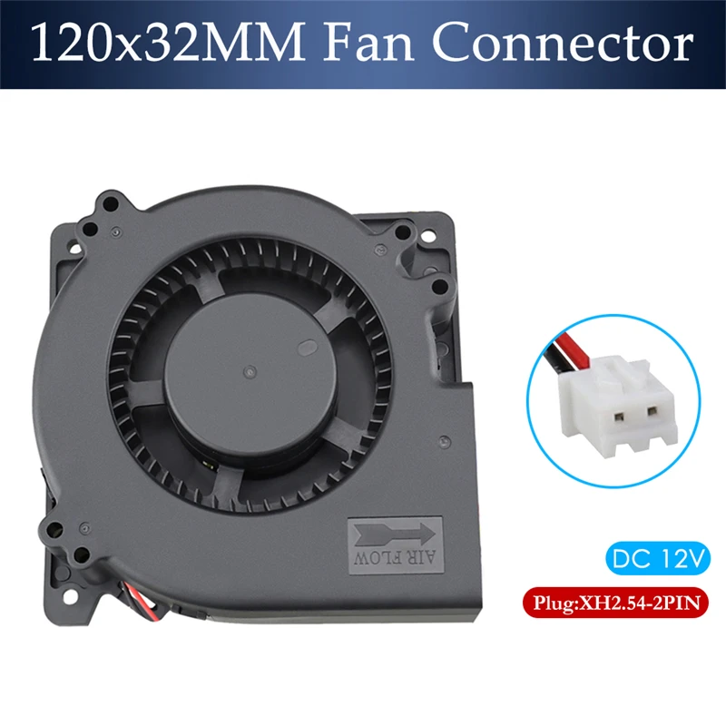 High Air Flow Cooling Fan 12cm 12032 120 * 32mm 5V 12V 24V automotive cushion air-cooled turbo blower 2-wire cooling fan,gaming cooling fan,industrial cooling fan,3d printer fan