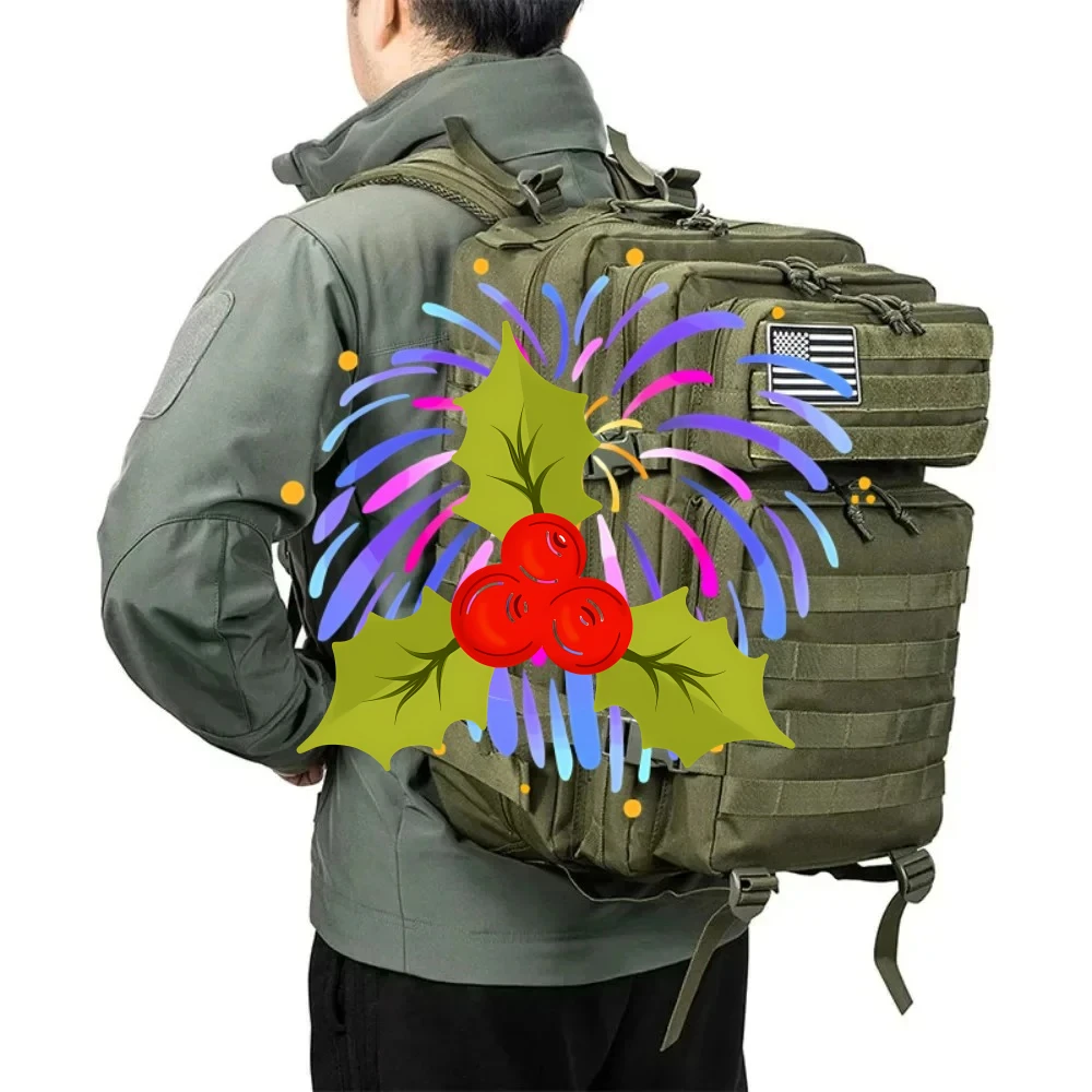 60L Army Military Tactical Backpack Men's Travel Large Capacity Rucksacks Men Waterproof Outdoor Sports Multi-functional Bags