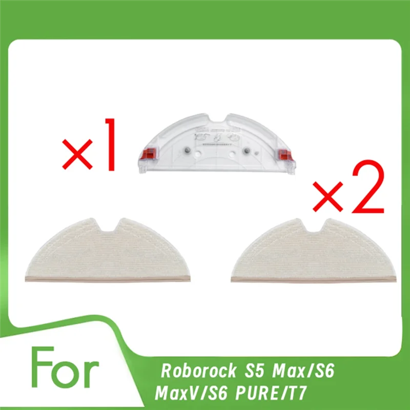 B89B-Mop Holder With Pad Replacement For Roborock S5 Max/S6 Maxv/S6 PURE/T7 Vacuum Cleaner Cleaner Parts Replacement