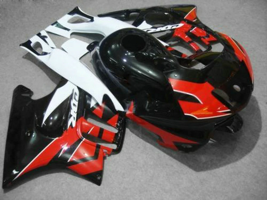 

ABS Fairing kit for HONDA CBR600F3 97 98 CBR600 F3 CBR 600F3 1997 1998 CBR 600 Black red white Fairings set-Hey