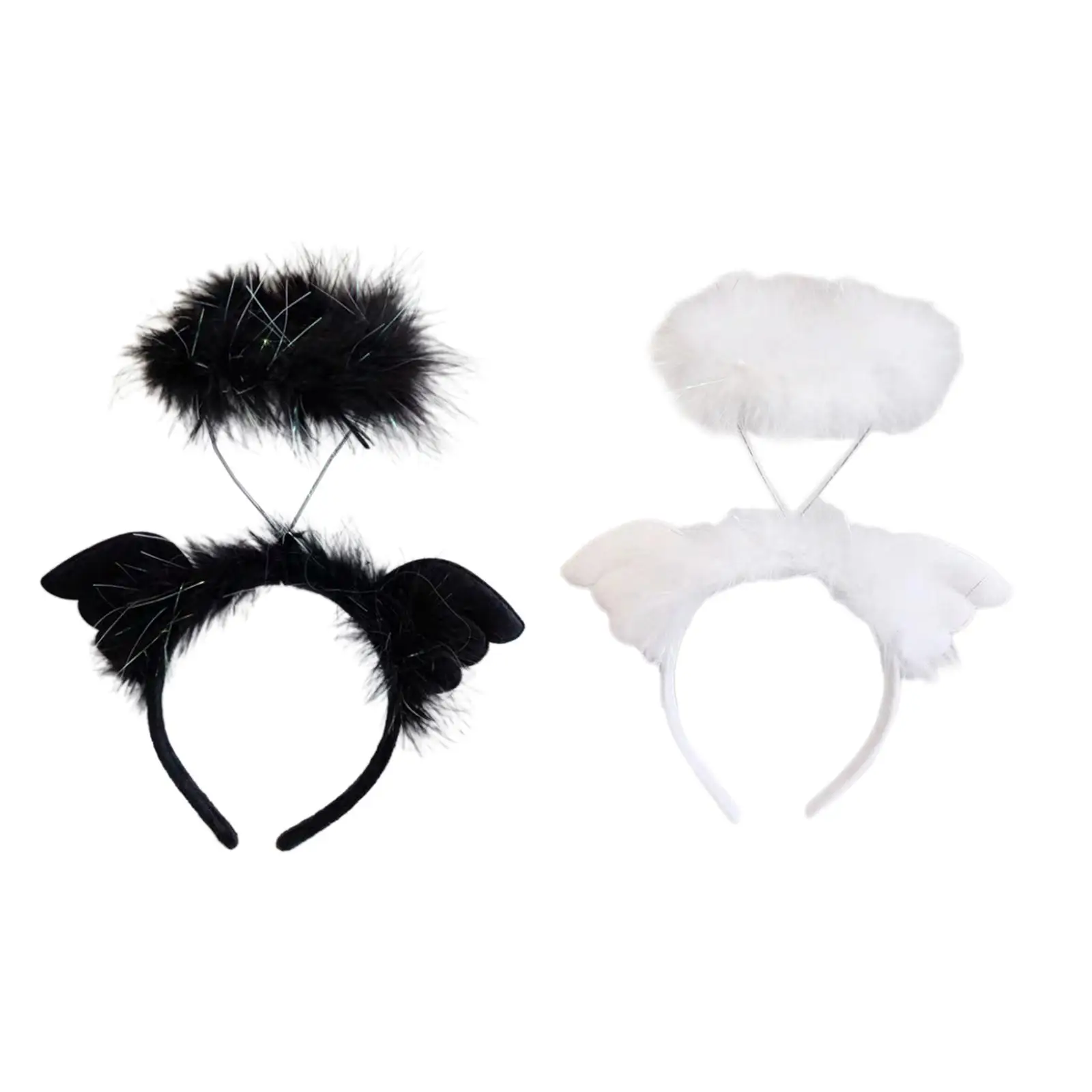 

Angel Wing Headband Cute Decoration Headdress Halloween Hairband for Masquerade Role Playing Halloween Performance Birthday