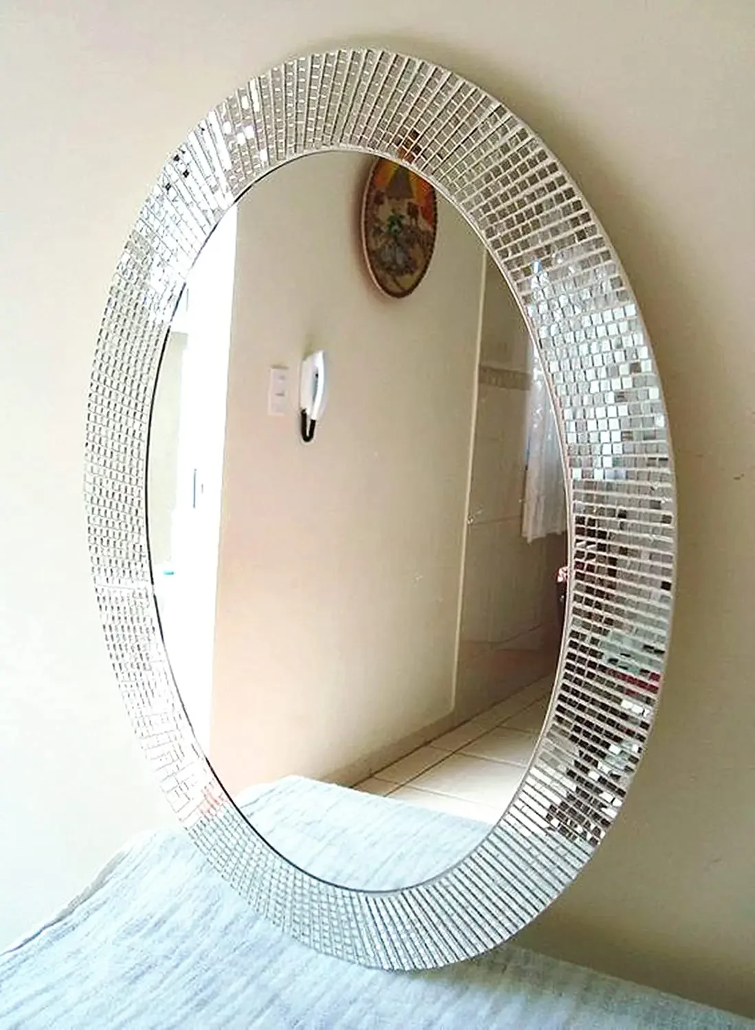 2025 Neue selbstklebende echte Handwerks-Mini-Quadratspiegel, Mosaikfliesen-Aufkleber, Badezimmer, DIY, handgefertigt, Heimdekoration, Herstellung – Detail 10