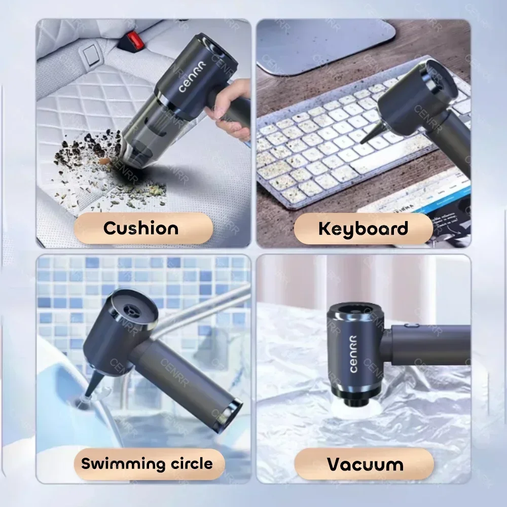 CENRR Car Vacuum Cleaner High Suction 210000PA Wireless Vacuum Cleaner Cordless Vacuum Cleaner High Pressure Cleaning Machine 2