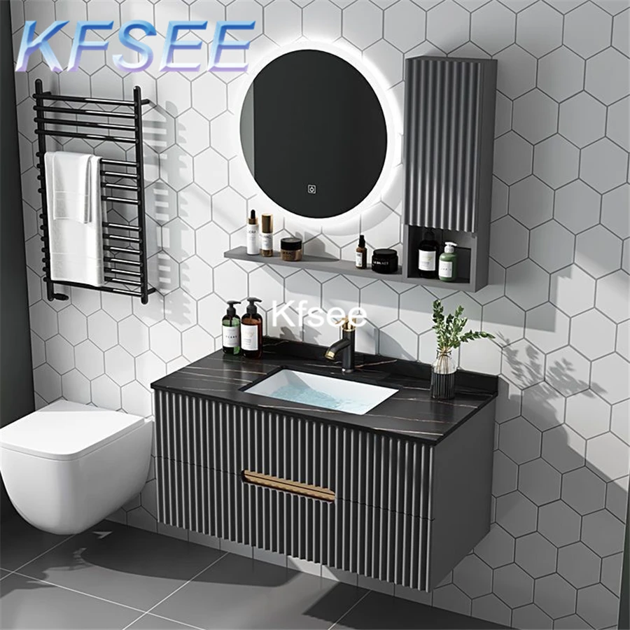 Armario de baño con espejo, mueble de pared colgante, mueble de baño  decorativo, estante organizador de baño - AliExpress