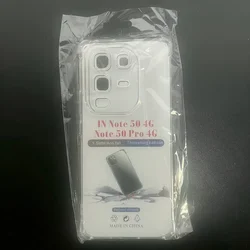 Crystal Clear Soft Silicone Back Cover - Transparent Phone Case (For Note 50 4G)