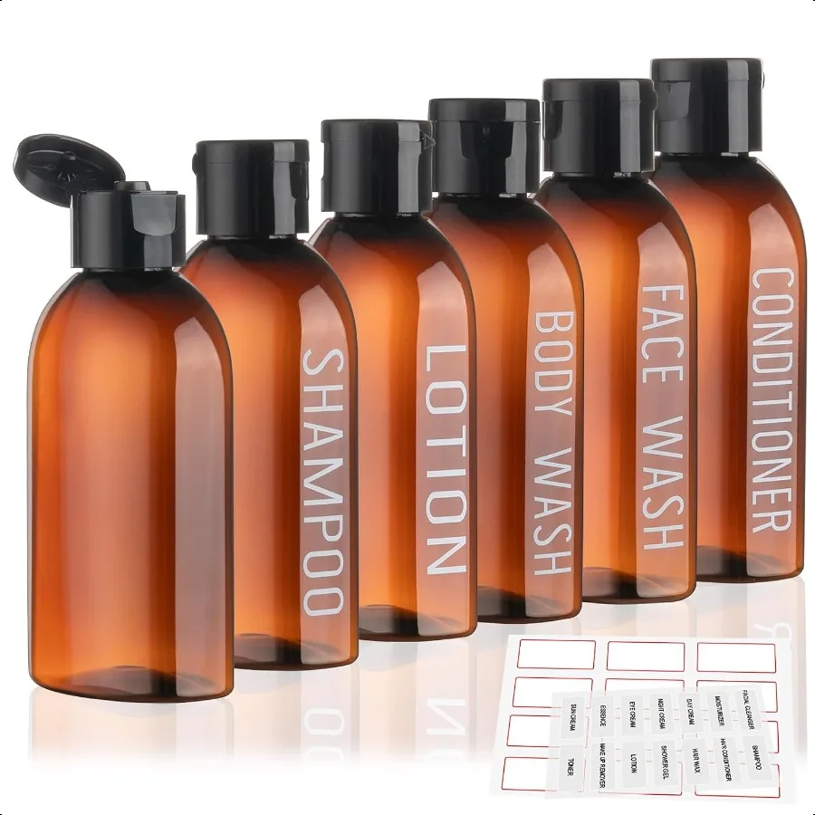 Travel Size Toiletry Bottles Set 6 Pack