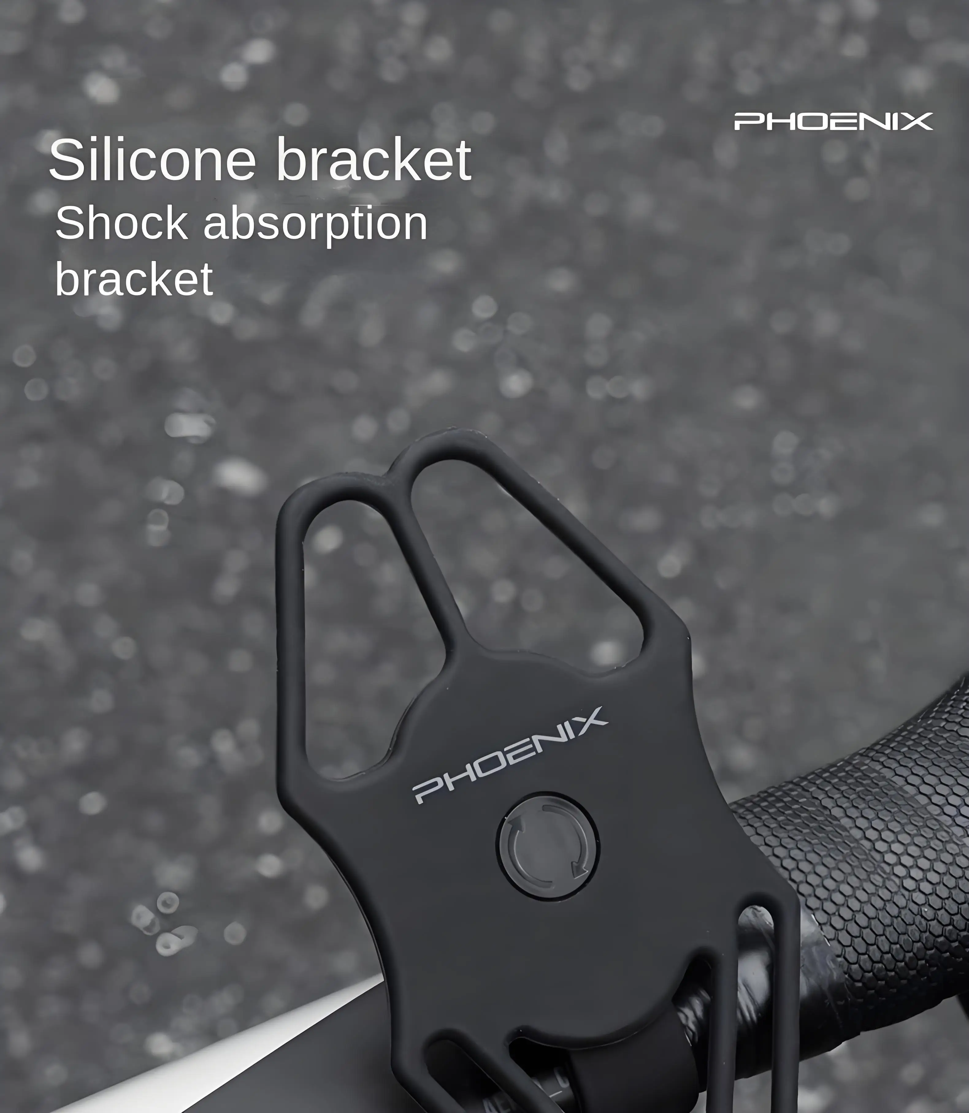1 Stück Phoenix 35 g leichter Silikon-Fahrrad-Telefonhalter 360 ° Rotation – Detail 1